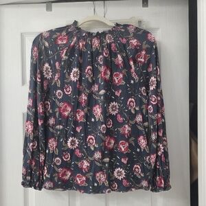 LOFT Outlet Soft Knit Floral Top Size Xs